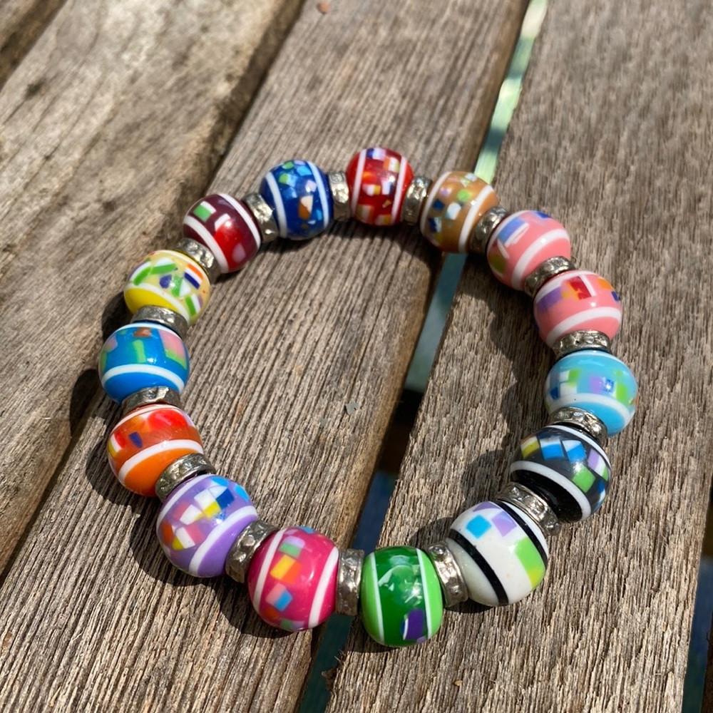Colorful Summer Fun Bead Bracelet